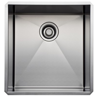 Rohl Single Bowl Stainless Steel Kitchen Or Bar/food Prep Sink In Brushed Stainless Steel RSS1718SB