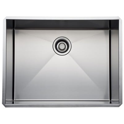 Rohl Single Bowl Stainless Steel Kitchen Sink In Brushed Stainless Steel RSS2418SB