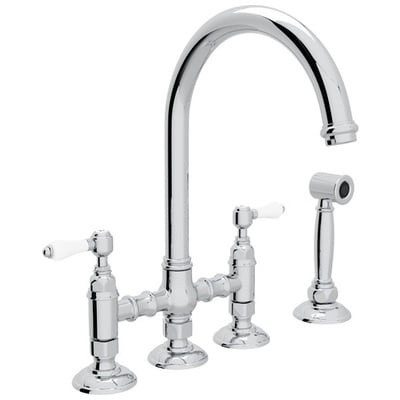 Rohl Kitchen Faucets, Deck Mount,Kitchen, Chrome, Complete Vanity Sets, Polished Chrome, Traditional, ROHL KITC FCT & TRIM, Kitchen Faucet, 824438227767, A1461LPWSAPC-2