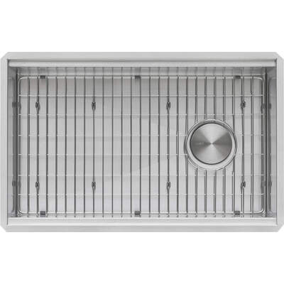 Ruvati 33-inch Workstation Slope Bottom Offset Drain Undermount 16 Gauge Kitchen Sink - RVH8597, 664213538320