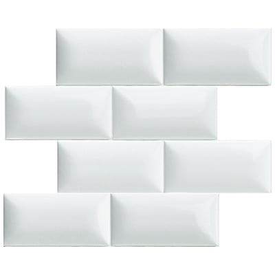 Soci Tile 3x6 Bella Azure Micro-Crackle Gloss Pillow Brick SSN-1585
