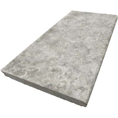 Soci Tile SPK-013 Travertine Silver Bullnose Coping 12X24X3 CM Natural Stone - Exterior Tile