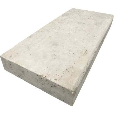 Soci Tile SPK-017 Travertine Ivory Single Bullnose Coping 12X24X5 CM Natural Stone - Exterior Tile
