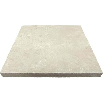 Soci Tile SPK-032 Travertine Ivory Tumbled Paver 16X16X3 CM Natural Stone - Exterior Tile