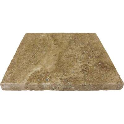 Soci Tile SPK-033 Travertine Noche Tumbled Paver 16X16X3 CM Natural Stone - Exterior Tile