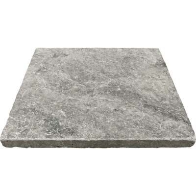 Soci Tile SPK-034 Travertine Silver Tumbled Paver 16X16X3 CM Natural Stone - Exterior Tile