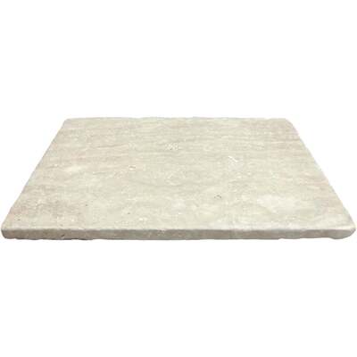 Soci Tile SPK-035 Travertine Ivory Tumbled Paver 16X24X3 CM Natural Stone - Exterior Tile