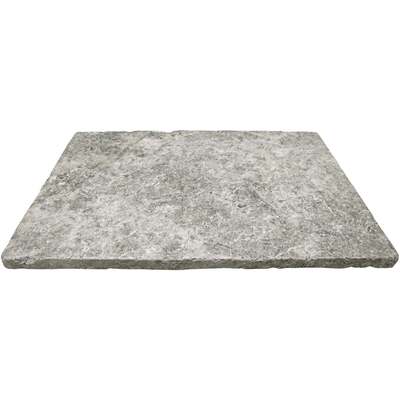 Soci Tile SPK-037 Travertine Silver Tumbled Paver 16X24X3 CM Natural Stone - Exterior Tile