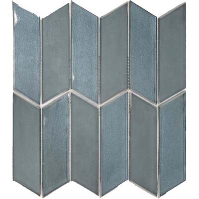 Soci Tile SSA-1213 Cosmopolitan Series Axis Pattern Lagos Glossy Mosaic Tile
