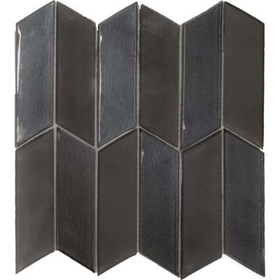 Soci Tile SSA-1214 Cosmopolitan Series Axis Pattern Santiago Glossy Mosaic Tile