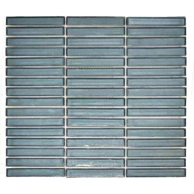 Soci Tile SSA-1217 Cosmopolitan Series Stacked Brick Lagos Glossy Mosaic Tile