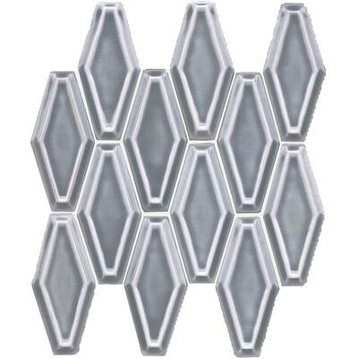 Soci Tile SSE-860 Chateau Series Fillory Pattern Anchor Crackle Glossy Mosaic Tile