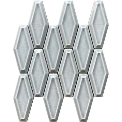 Soci Tile SSE-862 Chateau Series Fillory Pattern Fog Crackle Glossy Mosaic Tile