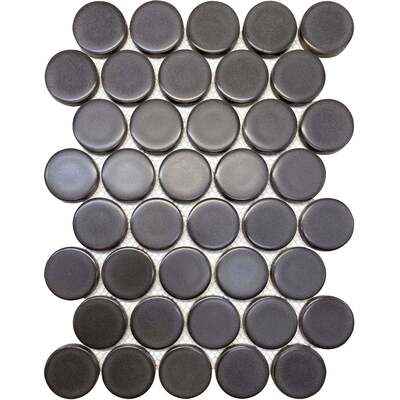 Soci Tile SSE-870 Winspear Series Penny Round Shadow Matte 2 inch Mosaic Tile