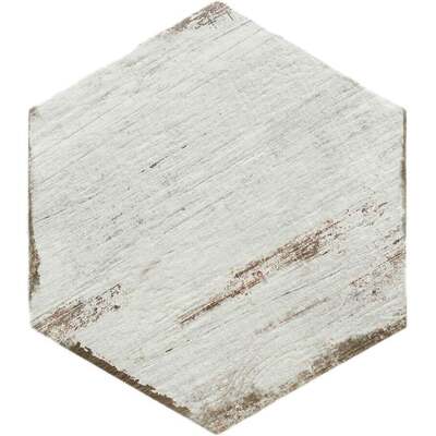 Soci Tile SSF-5404 Vintage Hexagon Blanc 14X16 (10.746/SF) Porcelain Tile