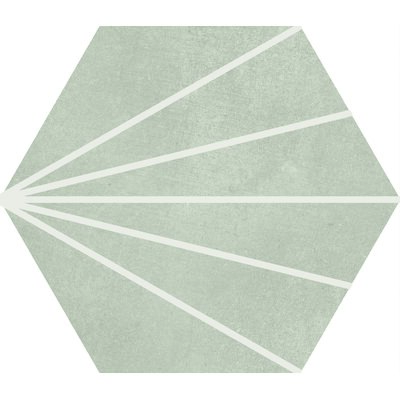 Soci Tile SSF-5633 Aura Gray Decor Hexagon Matte 9X10 (8.064/SF) Porcelain Tile