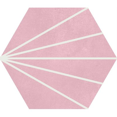 Soci Tile SSF-5637 Aura Blush Decor Hexagon Matte 9X10 (8.064/SF) Porcelain Tile