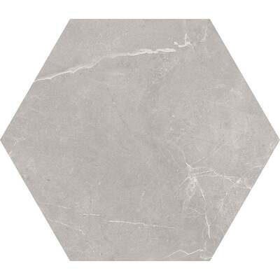 Soci Tile SSF-5820 Keystone Gray Matte Hexagon 8X9 (9.37/SF) Porcelain Tile