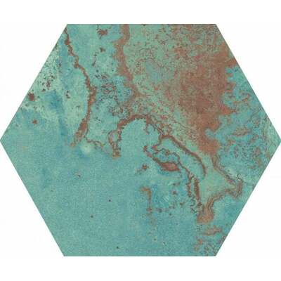 Soci Tile SSF-5854 Zinc Natural Hex. Green Matte (10.047/SF) Porcelain Tile