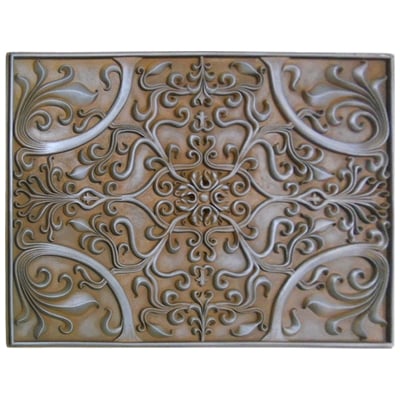 Soci Metallic Resin Plaques Metal Resins Tile Plaque SSGR-1377. Kitchen Backsplash Medallion Or Bathroom Wall Accent