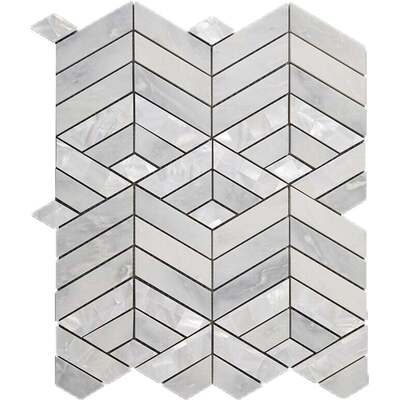 Soci Tile SSH-311 Classic Series Hayden Pattern Lennox Blend Polished Mosaic Tile
