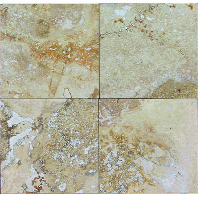 Soci Tile SSK-786 Travertine Creme Brulee H/F Straight Edge 6X6 Natural Stone - Field Tile