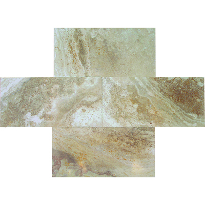 Soci Tile SSK-830 Travertine Creme Brulee H/F 12X24 Natural Stone - Field Tile