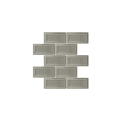 Soci Tile SSN-1593 Hampton Brick Mink Glossy 2.5X5 Mosaic Tile