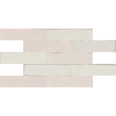 Soci Tile SSN-1630 Murus Brick Nix Glossy 3X11 (6.33/SF) Porcelain Tile