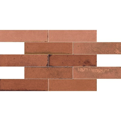 Soci Tile SSN-1632 Murus Brick Terra Glossy 3X11 (6.33/SF) Porcelain Tile