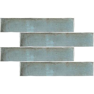 Soci Tile SSN-1636 Savannah Aquamarine Glossy 2X10 (6.432/SF) Loose Tile