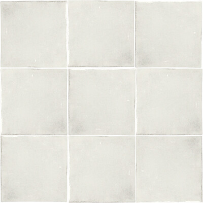 Soci Tile SSN-1638 Savannah White Glossy 4X4 (5.40/SF) Loose Tile