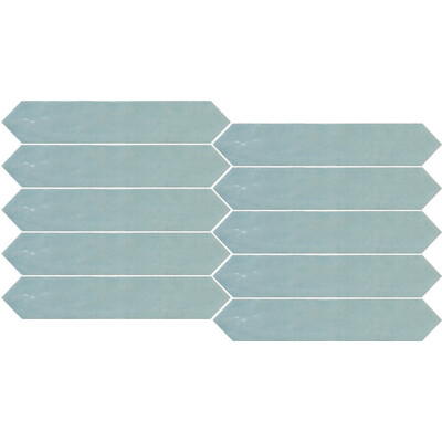 Soci Tile SSN-1647 Switch Picket Blue Glossy 2X10 (2.369/SF) Loose Tile