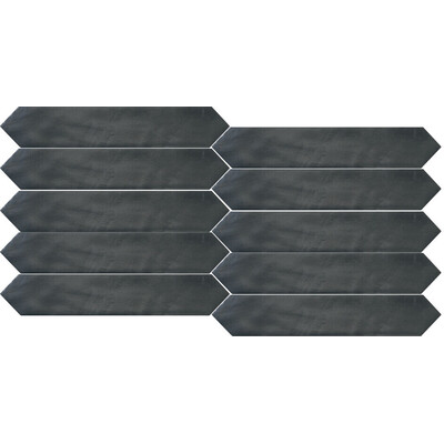 Soci Tile SSN-1653 Switch Picket Graphite Matte 2X10 (2.369/SF) Loose Tile