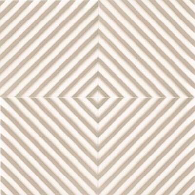 Soci Tile SSN-1658 D'Autore Enzo White Matte 5X5 (4.914/SF) Porcelain Tile