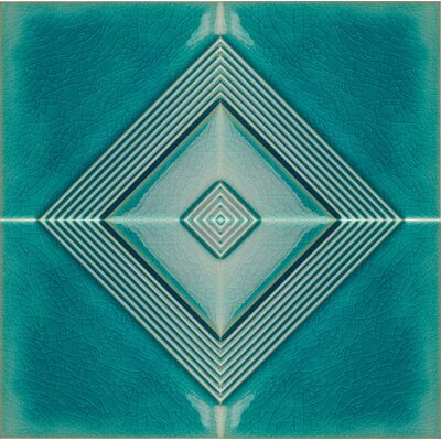 Soci Tile SSN-1661 D'Autore Valentino Aqua Glossy 5X5 (5.278/SF) Porcelain Tile