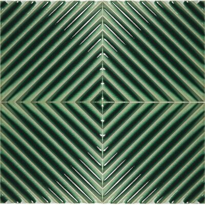 Soci Tile SSN-1662 D'Autore Enzo Olive Glossy 5X5 (4.914/SF) Porcelain Tile