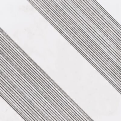 Soci Tile SSN-1842 Outline Duo White Silver Matte 12X12 Loose Tile