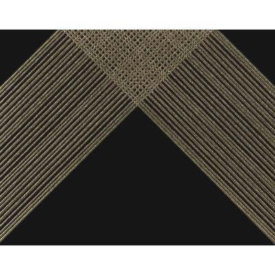 Soci Tile SSN-1843 Outline Cross Black Gold Matte 12X12 Loose Tile
