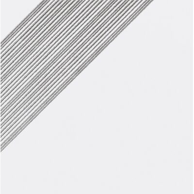 Soci Tile SSN-1850 Outline Solo White Silver Matte 12X12 Loose Tile