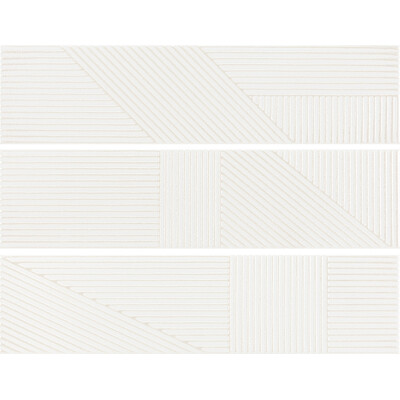 Soci Tile SSN-1862 Patch Opera White Glossy 4X16 Loose Tile