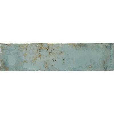Soci Tile SSN-1870 Ironworks Subway Aqua Glossy 3X12 (4.84/SF) Loose Tile