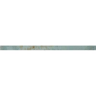 Soci Tile SSN-1942 Ironworks Liner Aqua Glossy .6X12 Trim