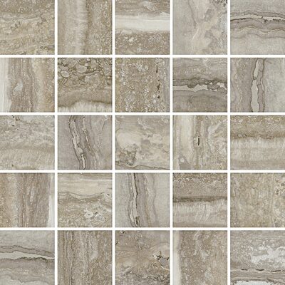 Soci Tile SSP-034 Tivoli Natural Matte 2X2 Mosaic 12X12 Mosaic Tile