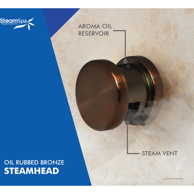 Steam Spa Black Series Wifi and Bluetooth 7.5kW QuickStart Steam Bath Generator Package in Oil Rubbed Bronze, 191042045293, BKT750ORB-A