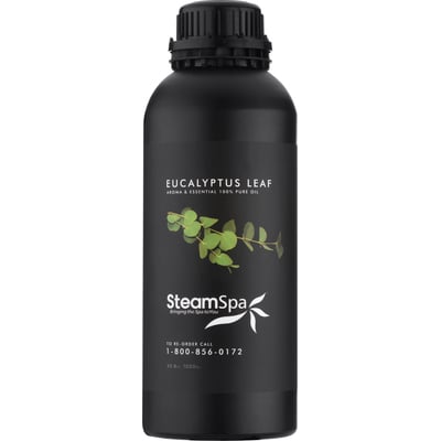Steam Spa 100% Natural Essence of Eucalyptus 1000ml Aromatherapy Bottle, 191042062153, G-OILEUC1K