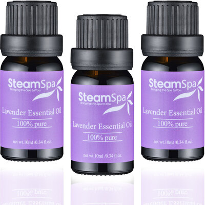 Steam Spa SteamSpa Essence of Lavender Aromatherapy Oil Extract Value Pack, 848308011164, G-OILLAV3