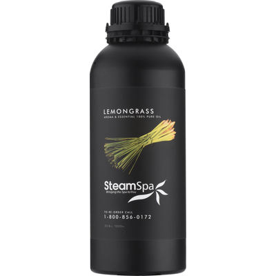 Steam Spa 100% Natural Essence of Lemongrass 1000ml Aromatherapy Bottle, 191042062191, G-OILLEM1K