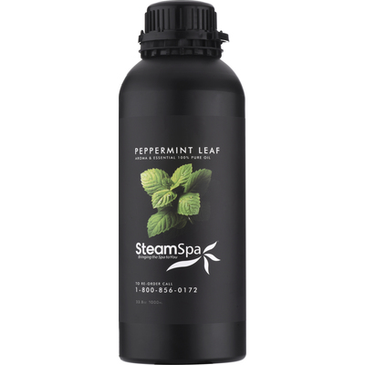 Steam Spa 100% Natural Essence of Peppermint 1000ml Aromatherapy Bottle, 191042062177, G-OILPEP1K