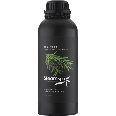 Steam Spa 100% Natural Essence of Tea Tree 1000ml Aromatherapy Bottle, 191042062160, G-OILTEATREE1K